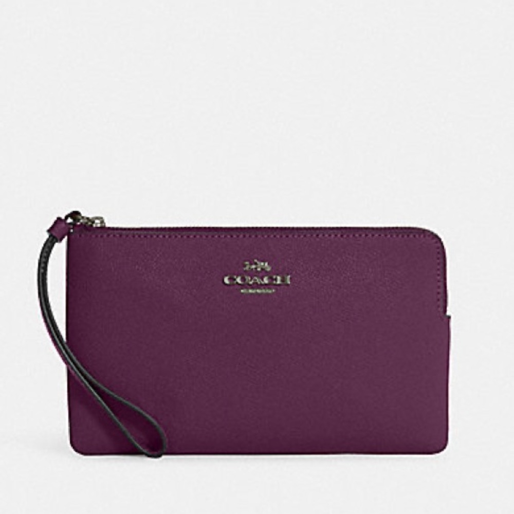 Coach Large Corner Zip Wristlet NWT